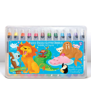 Animals Around the World Glitter Doodle Gel Crayons - Eden Lifestyle