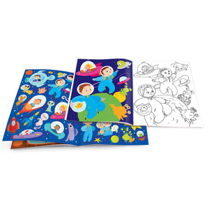 Space Adventure Dry Erase Coloring Book - Eden Lifestyle