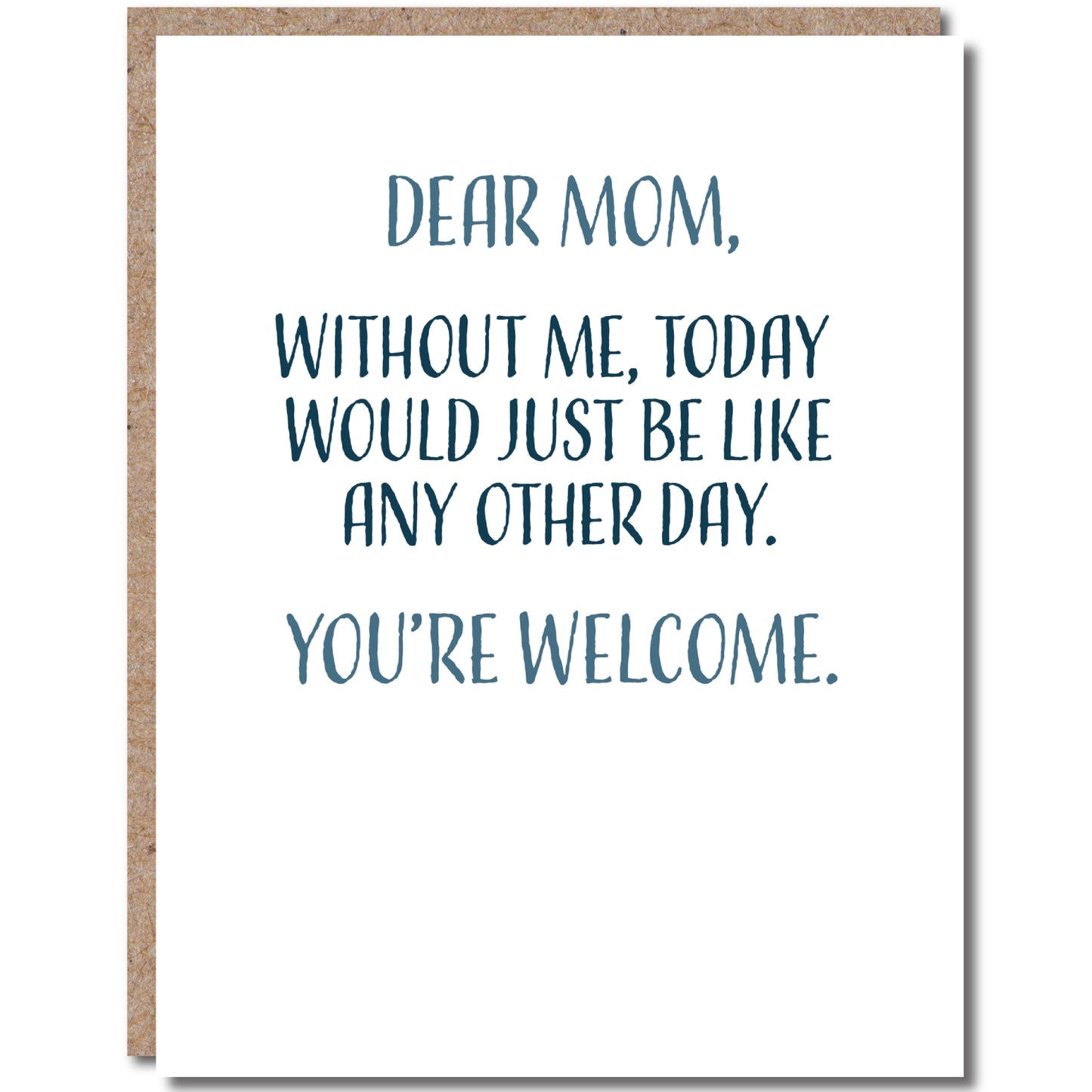 Dear Mom Greeting Card - Eden Lifestyle