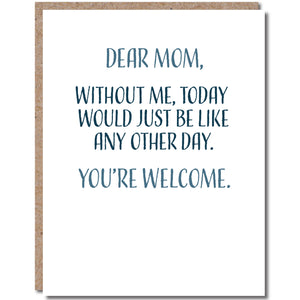 Dear Mom Greeting Card - Eden Lifestyle