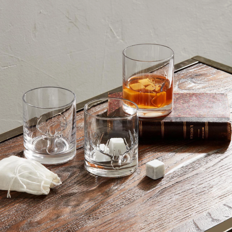 Deer Antler Whiskey Glass - Eden Lifestyle