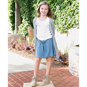 Ruffle Butts, Girl - Skirts,  Denim Paperbag Skirt