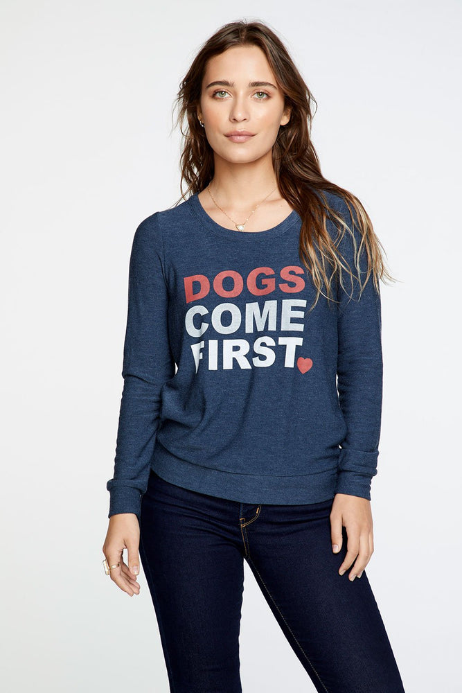 Chaser, Women - Shirts & Tops,  Chaser Dogs Come First Charity Sweatshirt
