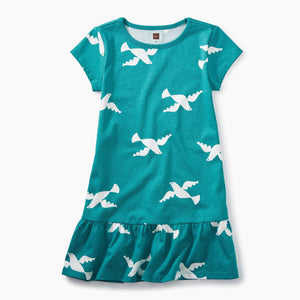 Tea Collection, Girl - Dresses,  Doves Ruffle Dress