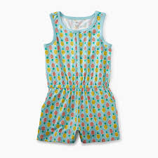 Tea Collection, Girl - Rompers,  Knit Romper - Pineapples