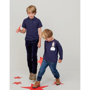 Joules, Boy - Shirts,  Joules Woody French Navy Polo