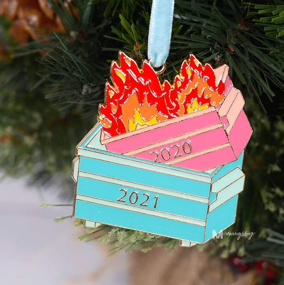 PRE-ORDER 2021 Christmas Dumpster Fire 2021 Ornament - Eden Lifestyle
