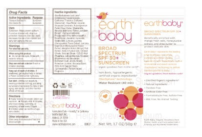 Earth Baby, Gifts - Beauty & Wellness,  Earth Baby Broad Spectrum SPF 30 + Sunscreen