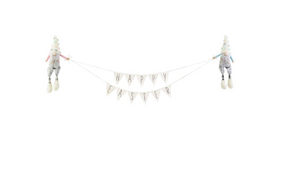 Mud Pie Easter Gnome Mantle Garland - Eden Lifestyle