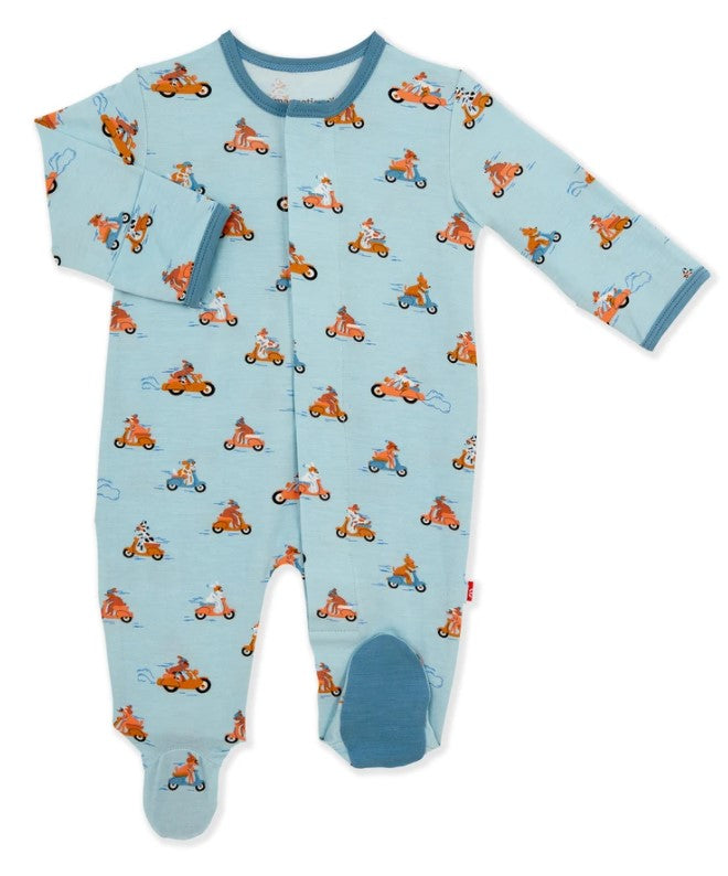 Magnetic Me by Magnificent Baby Easy Rider Modal Magnetic Footie - Eden Lifestyle
