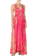 Elan International, Women - Dresses,  Fatima Fuchsia Tie Die Maxi Dress