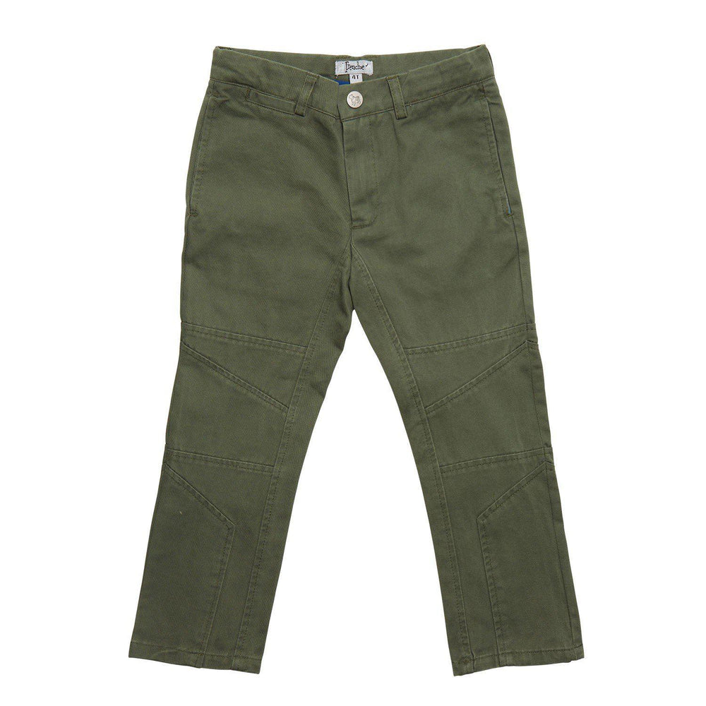 Frenchie Couture, Boy - Pants,  Elastic Drawstring Pants - Olive