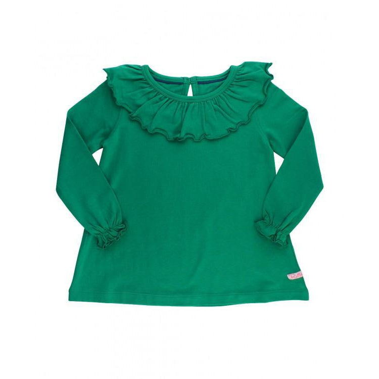 Ruffle Butts, Girl - Shirts & Tops,  Emerald Ruffle Top