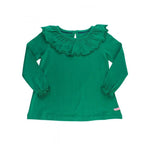 Ruffle Butts, Girl - Shirts & Tops,  Emerald Ruffle Top