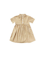 Rylee and Cru, Baby Girl Apparel - Dresses,  Rylee & Cru Goldenrod Gingham Esme Dress