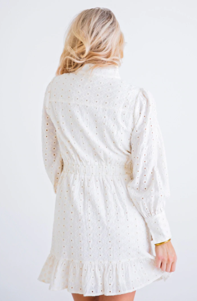 Eyelet Shirt Dress - Eden Lifestyle