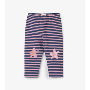 Hatley, Baby Girl Apparel - Leggings,  Hatley Navy Stripe Baby Leggings