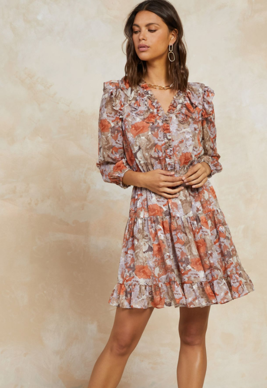 Fall Florals Dress - Eden Lifestyle