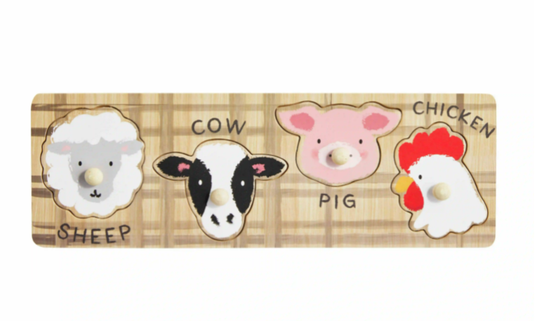 Farm Animal Knob Puzzle - Eden Lifestyle