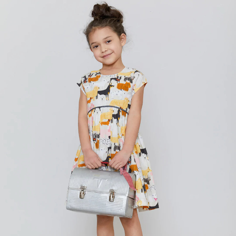 Girls Fatima Dress - Dog Park - Eden Lifestyle