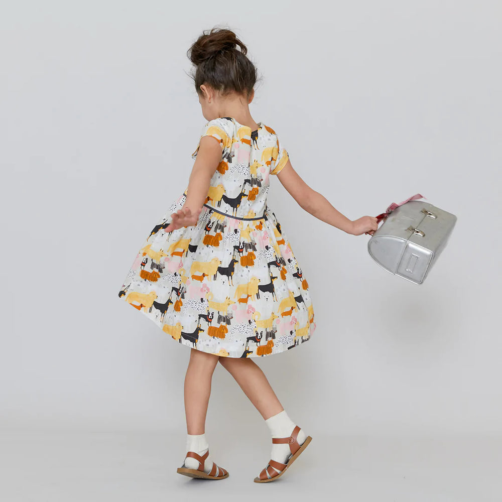 Girls Fatima Dress - Dog Park - Eden Lifestyle