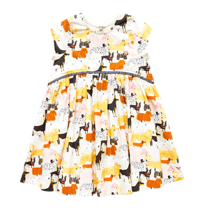 Girls Fatima Dress - Dog Park - Eden Lifestyle