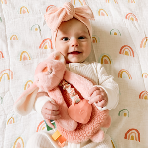 Itzy Lovey™ Bunny Plush with Silicone Teether Toy - Eden Lifestyle