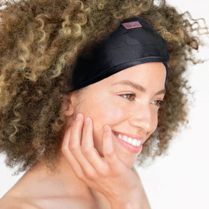 Satin Sleep Headband - Black - Eden Lifestyle