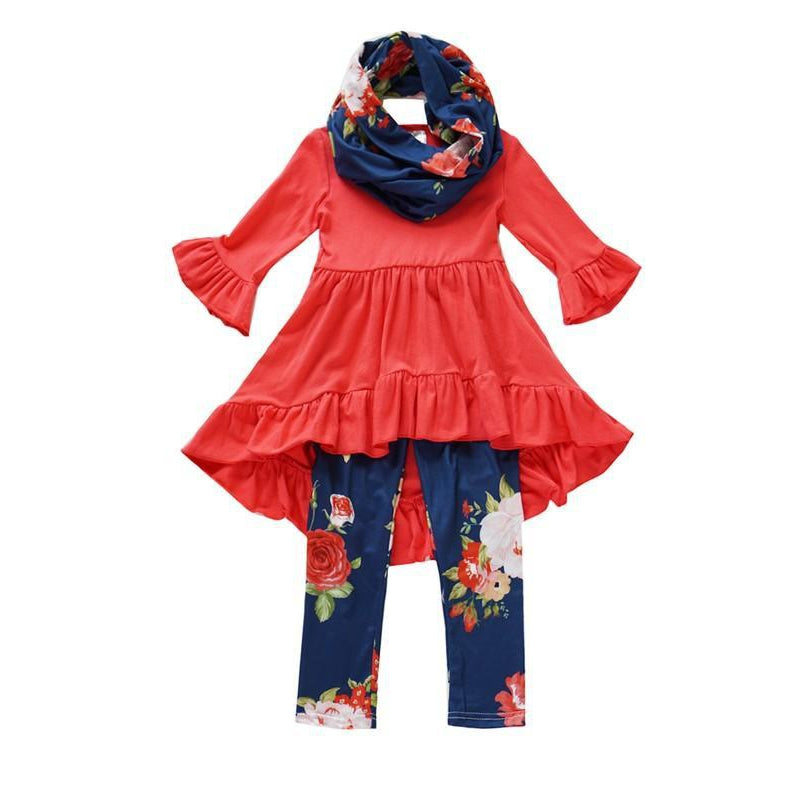 Eden Lifestyle, Baby Girl Apparel - Outfit Sets,  Floral Girls Set