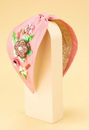 Floral Embroidered Headband - Eden Lifestyle