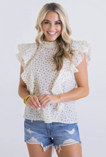 Floral Linen Sleeveless Top - Eden Lifestyle