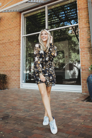 Floral Smocked Waist Dress - Eden Lifestyle