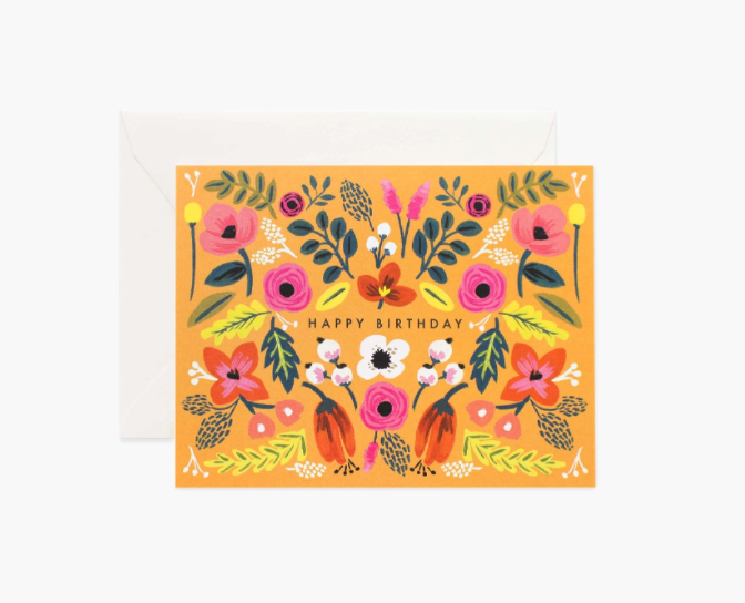 Folk Birthday Greeting Card - Eden Lifestyle