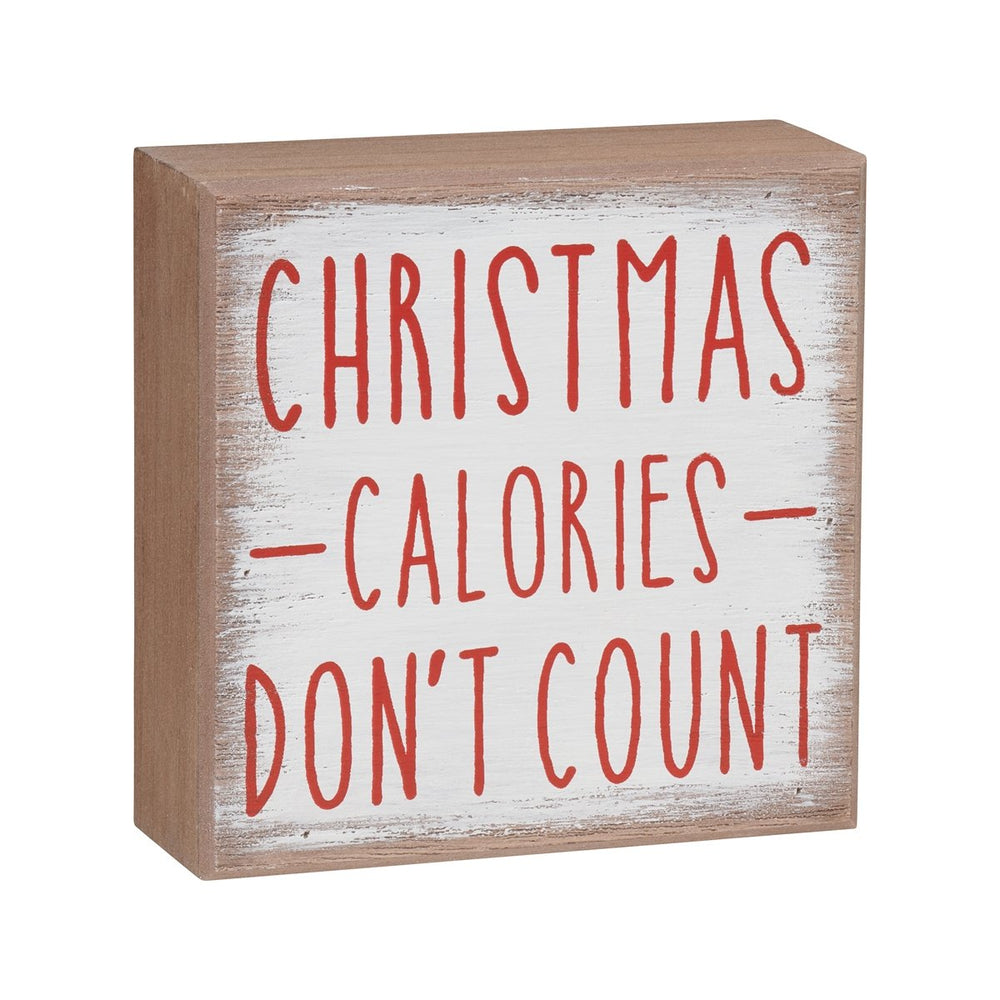 Christmas Calories Box Sign - Eden Lifestyle