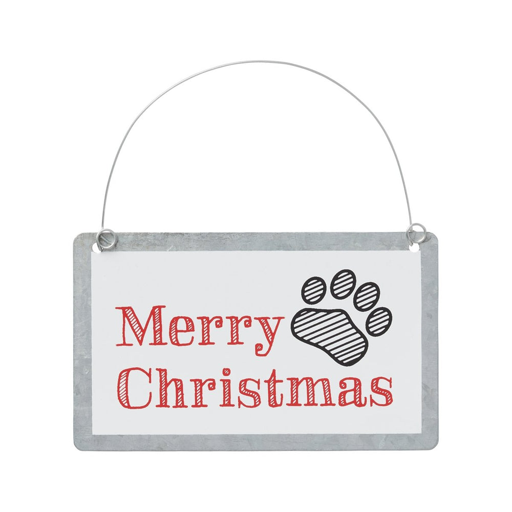 Merry Paw Print Ornament - Eden Lifestyle