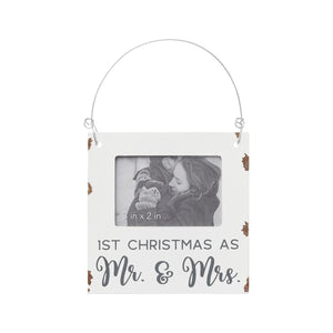 Mr & Mrs Photo Frame Ornament - Eden Lifestyle
