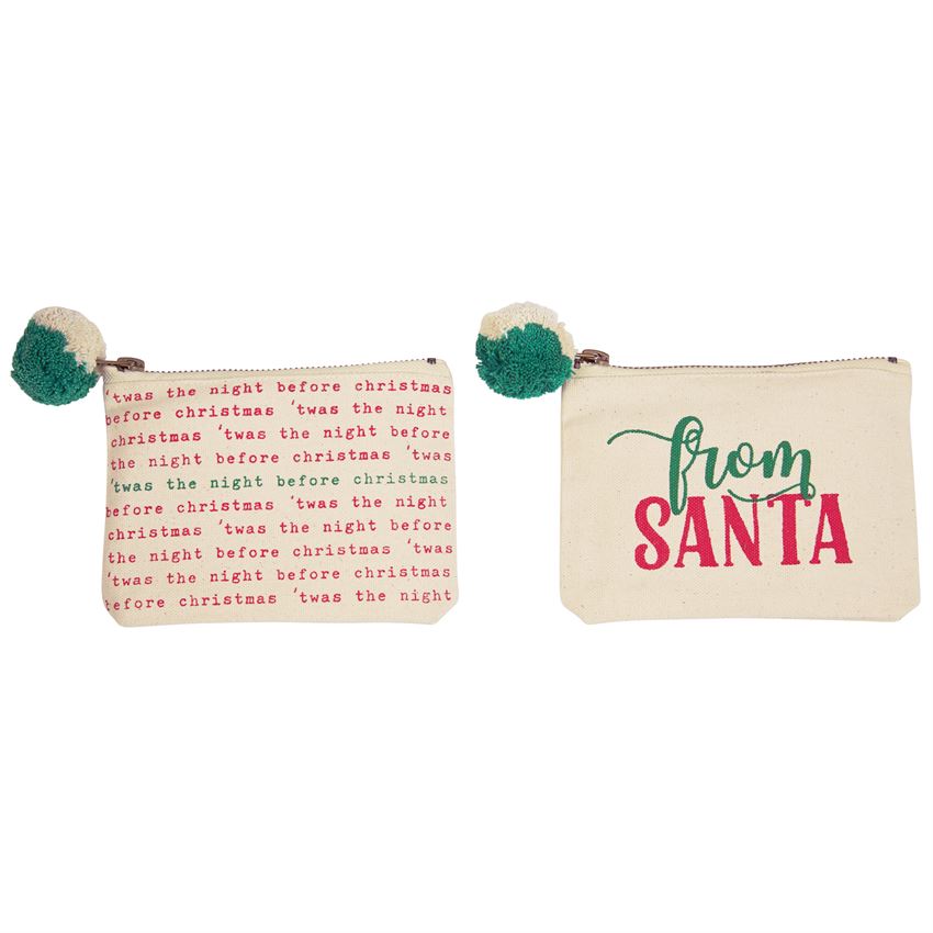 Mud Pie, Home - Decorations,  Mud Pie - Holiday Pom Pouch