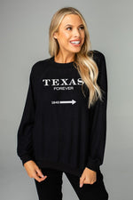 COREY GRAPHIC SWEATSHIRT - TEXAS FOREVER - Eden Lifestyle