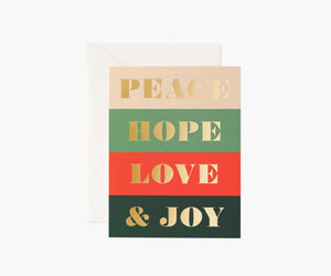 Peace & Joy Greeting Card - Eden Lifestyle