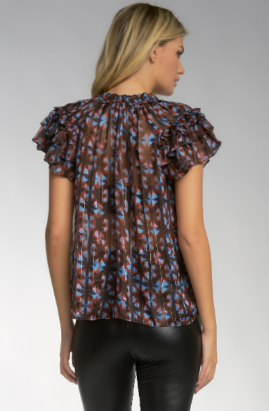 Geo Foil Top - Eden Lifestyle