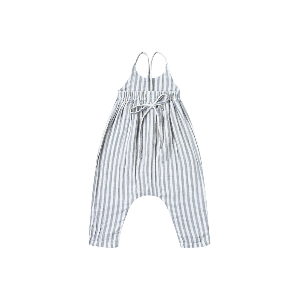 Rylee and Cru, Baby Girl Apparel - Rompers,  Rylee & Cru Storm Stripe Gigi Jumpsuit