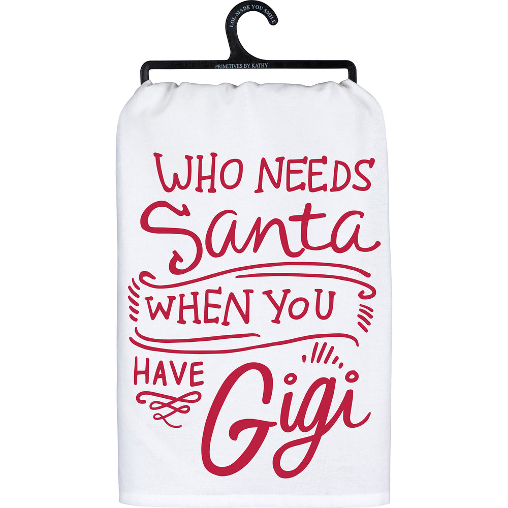 Who needs Santa when you have  a Gigi Dish Towel - Eden Lifestyle