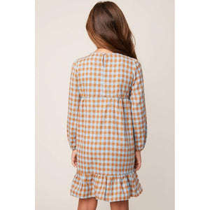 Hayden LA, Girl - Dresses,  Gingham Ruffle Dress