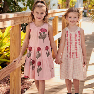 Girls Eloise Dress - Blush Marigold - Eden Lifestyle