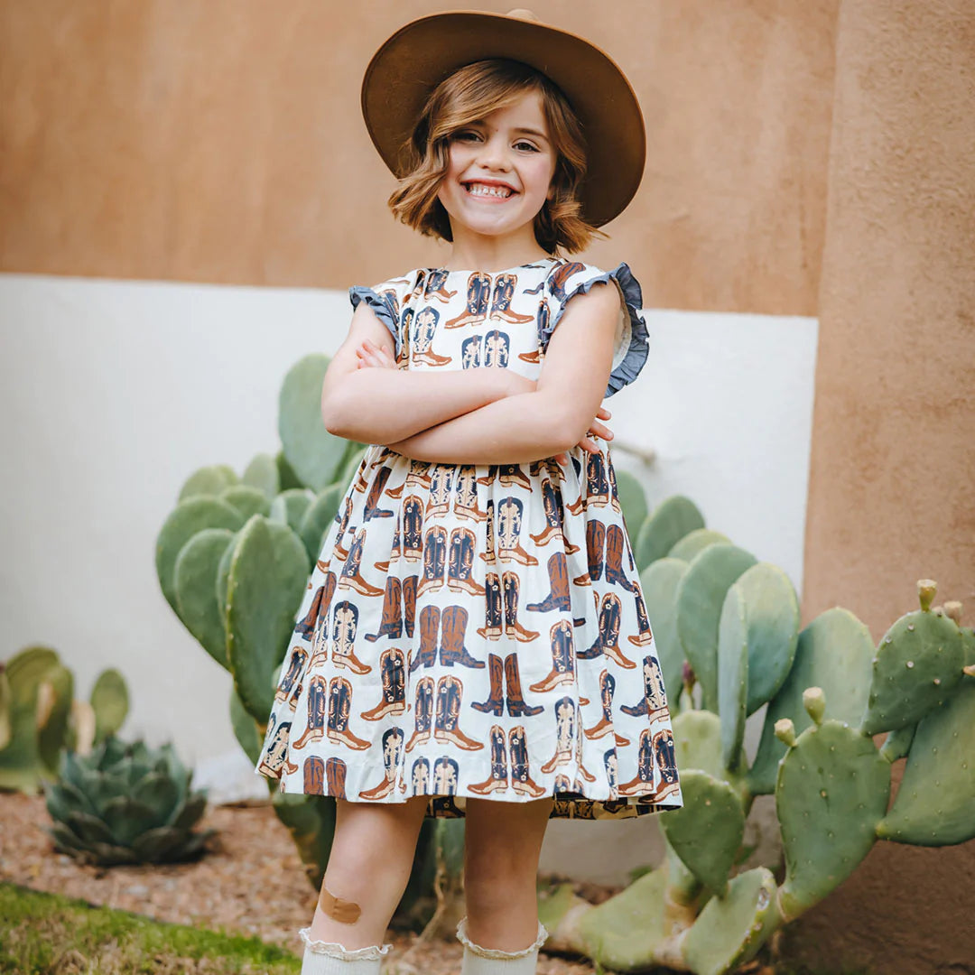 Pink Chicken New York Nell Dress - Cowboy Boots - Eden Lifestyle