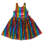 Pink Chicken New York Liza Lame Dress - Dark Rainbow - Eden Lifestyle