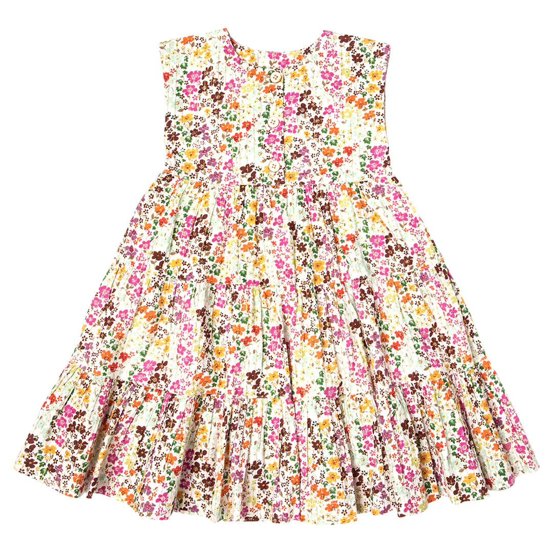 Girls Rue Dress - Multi Ditsy Floral - Eden Lifestyle