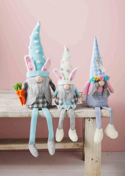 Mud Pie Easter Dangle Leg Gnome - Eden Lifestyle