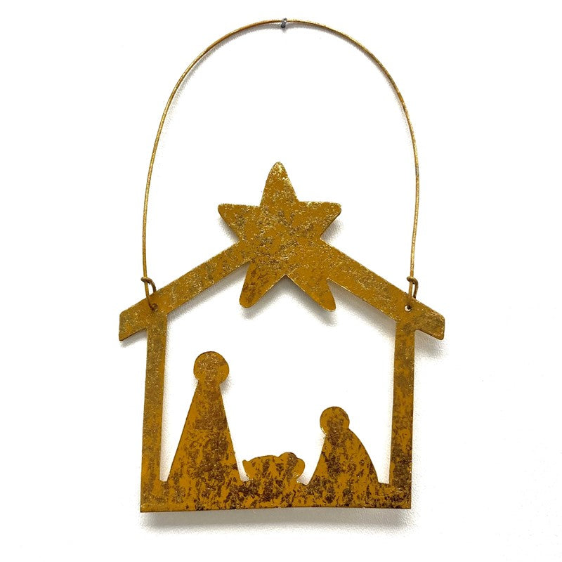 Gold Nativity Ornament - Eden Lifestyle