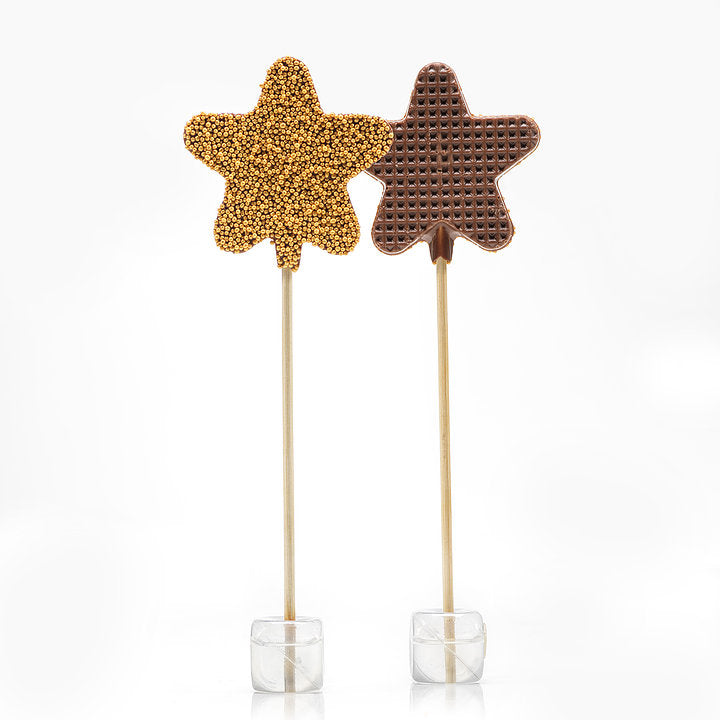 Belgian Chocolate Star Lollipop - Eden Lifestyle